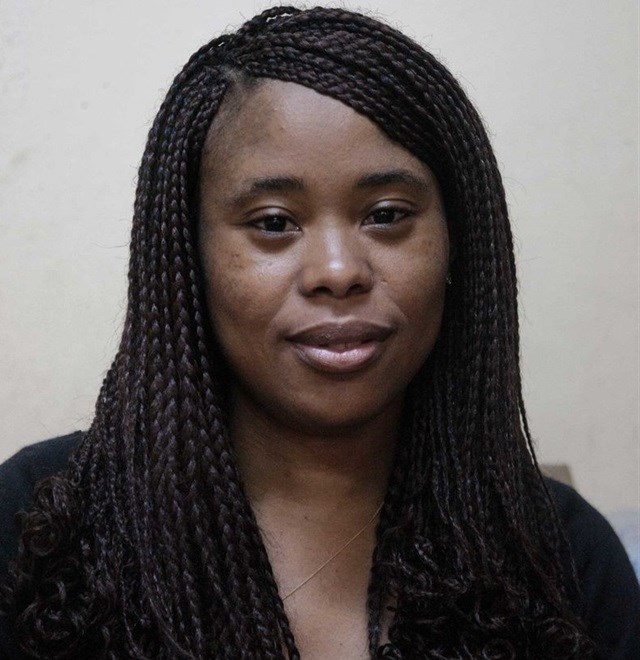 Cameroonian journalist, Monica Nkodo.