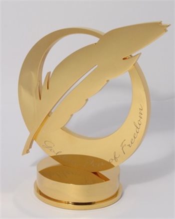 The Golden Pen of Freedom award. © .