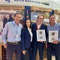 Hatch Mansfield CEO, Patrick McGrath; Sommelier Wine Awards' Micaela Martins Ferreira; director of Taittinger, Clovis Taittinger; and Kleine Zalze proprietor, Kobus Basson.