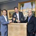From left to right: Roland Peens, director of Wine Cellar fine wine merchants, Frank Kilbourn, executive chairperson of Strauss & Co and Higgo Jacobs, expert sommelier.