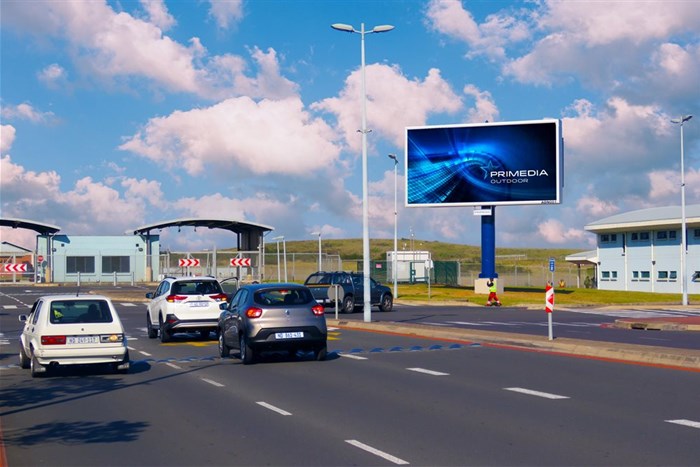Primedia Outdoor unveils South Africa's largest airport roadside digital billboard