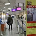 Border screening at Kenya’s Jomo Kenyatta International Airport. EPA-EFE/DANIEL IRUNGU