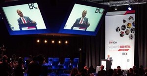 South African Chief Justice Mogoeng Mogoeng addresses the audience at The Directors Event 2019. Image credit: Sunday Times.