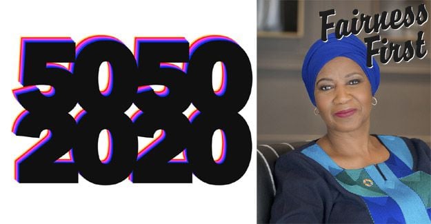 Spotlight on the 5050 by 2020 initiative and Phumzile Mlambo-Ngcuka's insights at the Women Deliver conference.