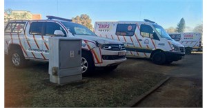 Ambulances and emergency vehicles parked at Edendale Hospital look good, but hardly any are operational. Photo: Nompendulo Ngubane