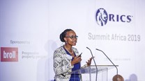Ipeleng Mkhari, CEO and founder of Motseng Investment Holdings, speaking at the RICS Summit Africa 2019.