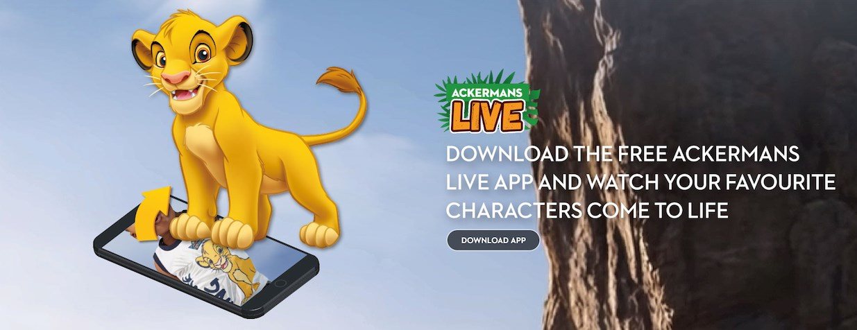 Experience Disney's The Lion King like never before with Ackermans' free augmented reality app