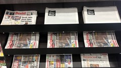 The Star, hit the newsstands with a blank cover today. Image supplied.
