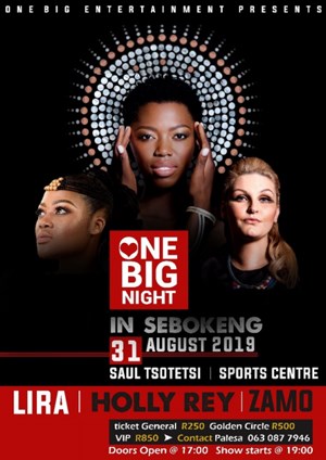 Lira, Holly Rey and Zamo Dlamini to perform at women-centred concert in Sobekeng
