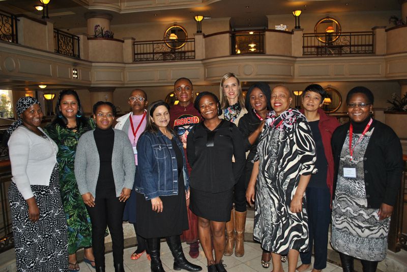 Dr Melodi Botha and the women leaders from The Presidency on the first day of the Women in Leadership programme.