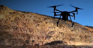 Safe drone usage on mines