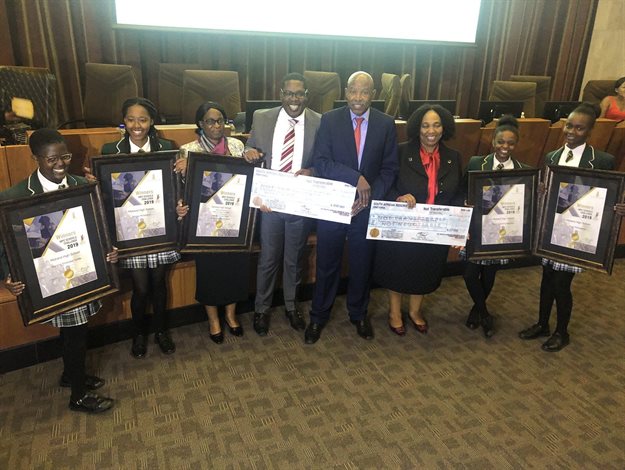 Image: 2019 MPC Schools Competition winners from Midrand High School<p>Source: