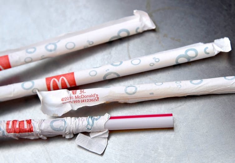 McDonald’s and other organizations plan to replace plastic straws with paper ones.