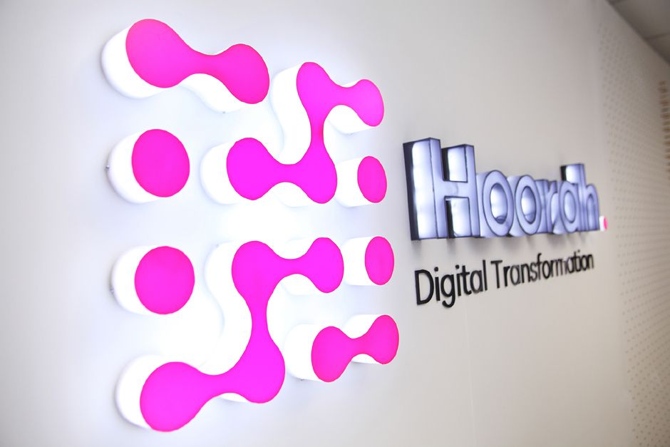 The new Hoorah logo (Photographer: Alison Tu)
