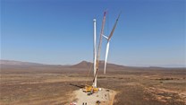 Perdekraal East Wind Farm erects first turbine using local team