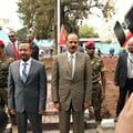 Eritrean President Isaias Afewerki and Ethiopian Prime Minister Abiy Ahmed during a ceremony marking the reopening of the Eritrean Embassy in Addis Ababa, Ethiopia, on July 16, 2018. A recent thawing of relations between the two countries did not lead to improved conditions for the media in Eritrea. Credit: CPJ/Reuters/Tiksa Negeri.