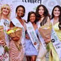 From left to right: Victoria Soutar, Moratwe Masima, winner Miss Earth South Africa 2019 Lunga Katete, L'Oreal Magro and Miss Earth South Africa 2018 Nazia Wadee. Image supplied.