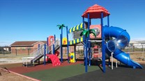 SoftFall Africa installs permanent unitary rubber surfacing in PE playgrounds