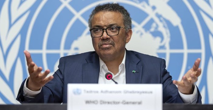 Tedros Adhanom Ghebreyesus, World Health Organisation director-general, speaking on Ebola at the UN’s Geneva headquarters. EPA/Martial Trezzinni