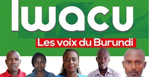 Four Iwacu journalists, from left, Térence Mpozenzi, Agnès Ndirubusa, Christine Kamikazi, Egide Harerimana, and their driver, Adolphe Masabarikiza, are detained in Burundi. Credit: CPJ/Iwacu Media.