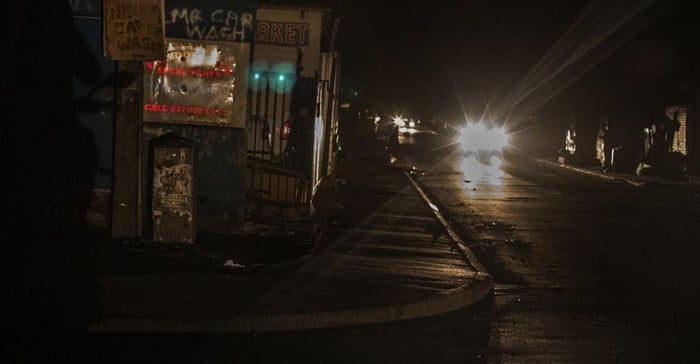 A main street of a poor neighbourhood in Cape Town during recent power cuts. EPA/Nic Bothma