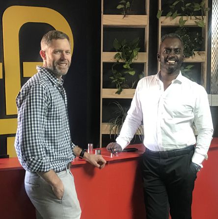 Richard Rose, Co-CEO of Edge Ventures, and Andrew Maren, CEO of ProfitShare Partners, announcing their recent R25m deal.