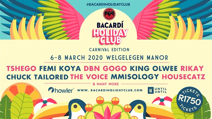 Bacardi Holiday Club announces 2020 lineup