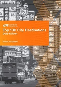 Euromonitor reveals top 100 city destinations for 2019