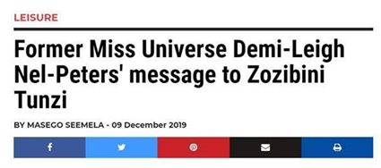 How the media is reacting to Zozibini Tunzi [analysis]
