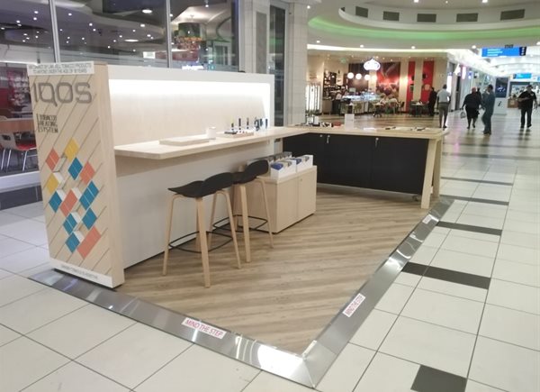 IQOS kiosk in Liberty Midlands Mall