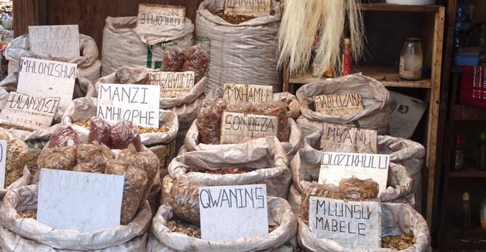 Traditional medicines sold at a South African market.<p>Rebecca and William Beinart