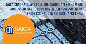 SAICA congratulates successful Assessment of Professional Competence candidates