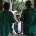 WHO Director-General Tedros Adhanom at an Ebola treatment centre in Itipo. Getty images/ Junior D. Kannah