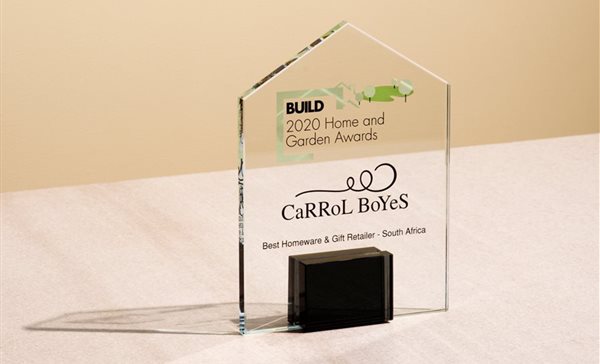 Carrol Boyes recognised in Build's Home & Garden Awards