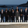 In happier and less challenging times: world leaders and guests pose for a picture on the second day of the annual G7 summit in Biarritz, France, August 2019. Photo by Andrew Parsons - Pool/Getty Images