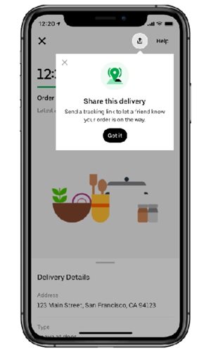 New Uber Eats feature simplifies sending food to loved ones