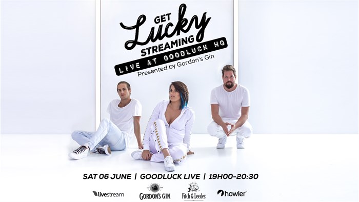 GoodLuck to kick off 6-part 'Get Lucky Streaming' concert series from Cape Town studio