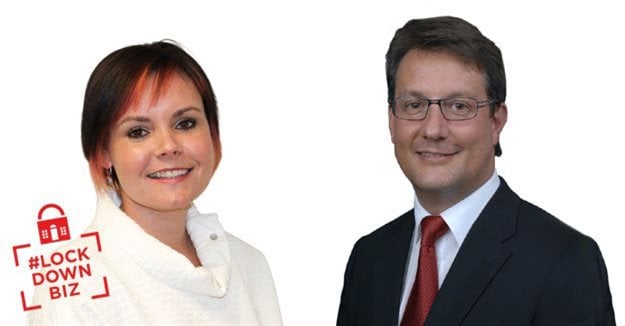 Payprop head of client services, Chantelle Nieuwendyk, and CEO, Jan Davel