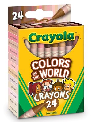 Crayola's new pack of crayons reflects multicultural skin tones