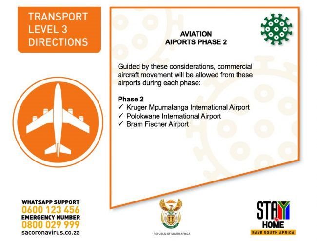 SA domestic airlines returning to the skies