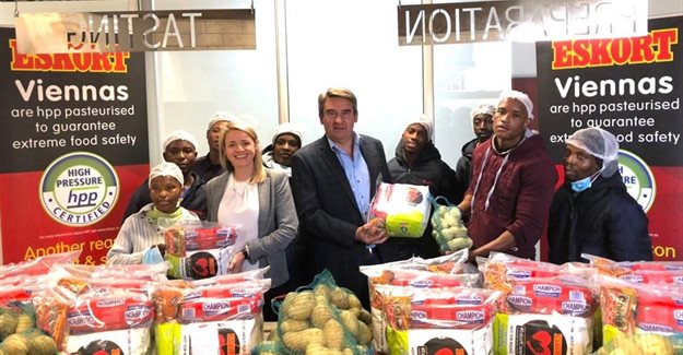 Eskort donates over R1m worth of food parcels