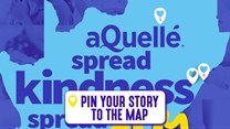 aQuellé Kindness Map plots acts of kindness during lockdown