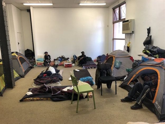 The Community Chest have availed their offices in Bree Street to a group of homeless people as shelter during the winter months. Photo: Lucas Nowicki