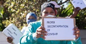 Nomzamo Mngupane has been a nurse for six years. She said there have been staff shortages since 2018 and it has got worse since the Covid-19 pandemic. Photo: Ashraf Hendricks