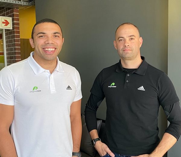 Bryan Habana, co-founder and business development head and Deon Nobrega, co-founder and managing director at Paymenow