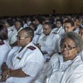 Nurses attend the 2015 International Nurses’ Day celebrations in Johannesburg, South Africa. Ihsaan Haffejee/Anadolu Agency/Getty Images
