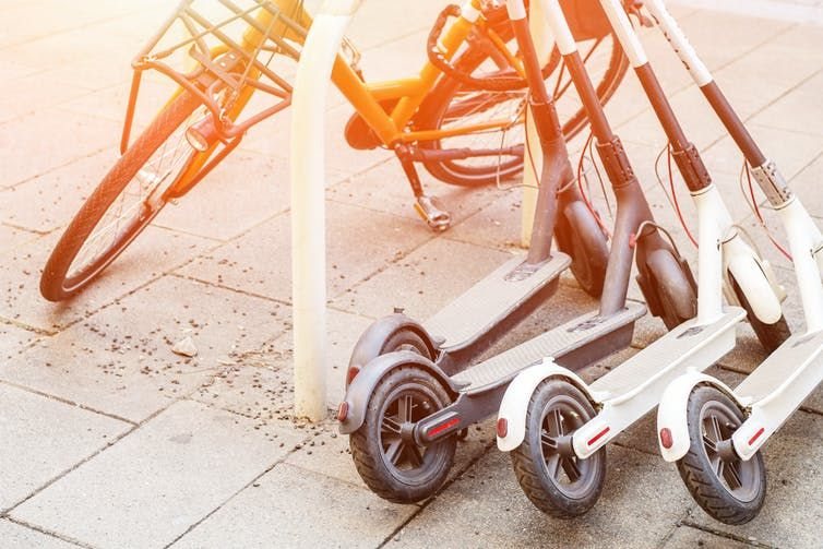 Electric scooters could help cities move towards zero-carbon mobility. (Shutterstock)