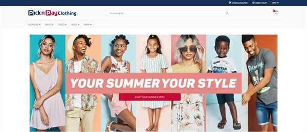 Pick n Pay Clothing now has an online store