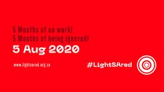 SA technical production, events industry to #LightSAred