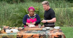 Zola Nene teaches Gordon Ramsay the art of isiZulu cooking in KwaZulu-Natal